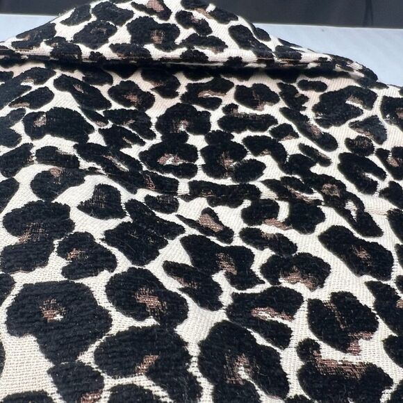 Whimsygoth Leopard Print Pea Coat Apt.9 Womens Size Medium Purple Lined - Picture 7 of 8